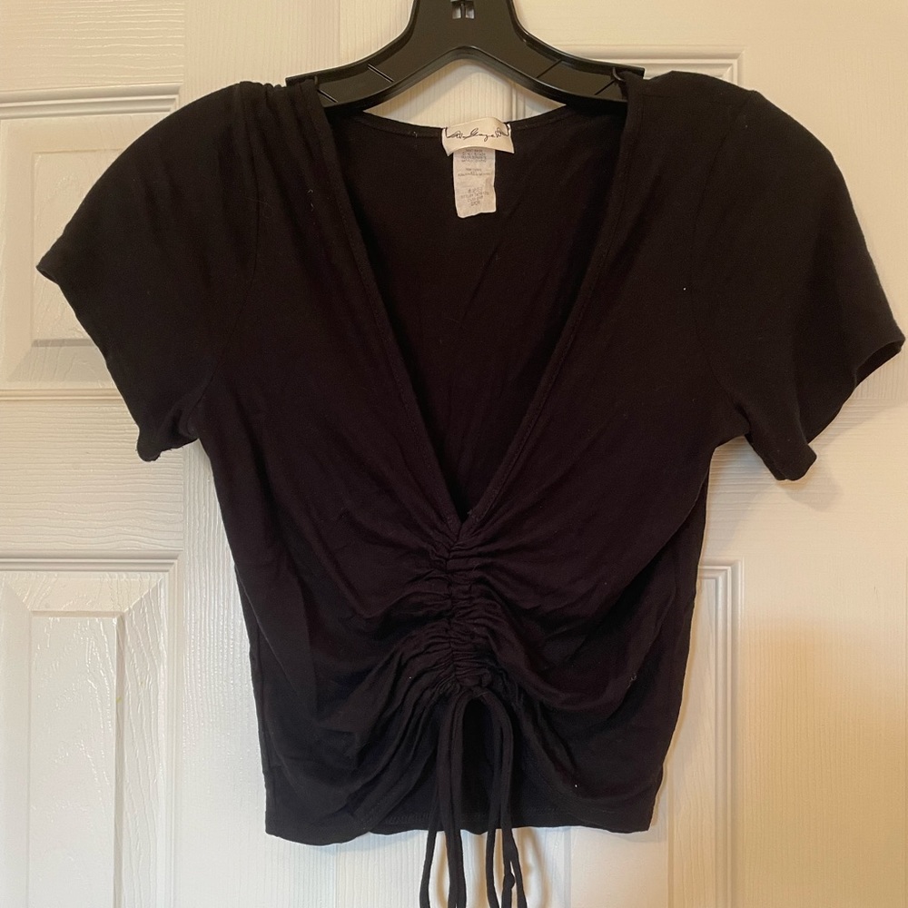 Black crop top